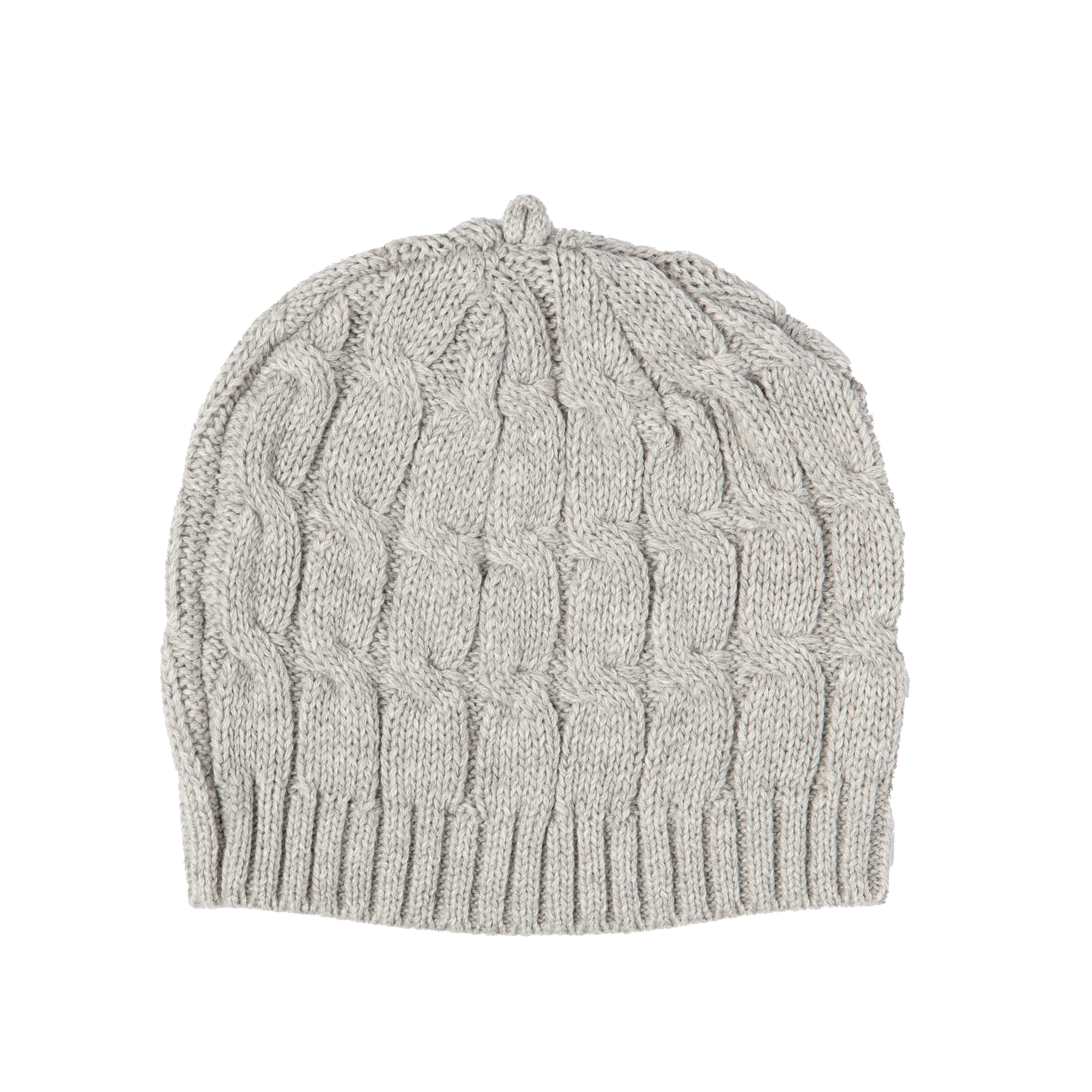Cable Knit Hat - Grey