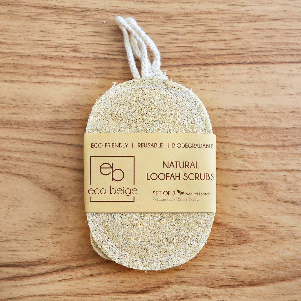 Natural Loofah Scrub (Set of 3)