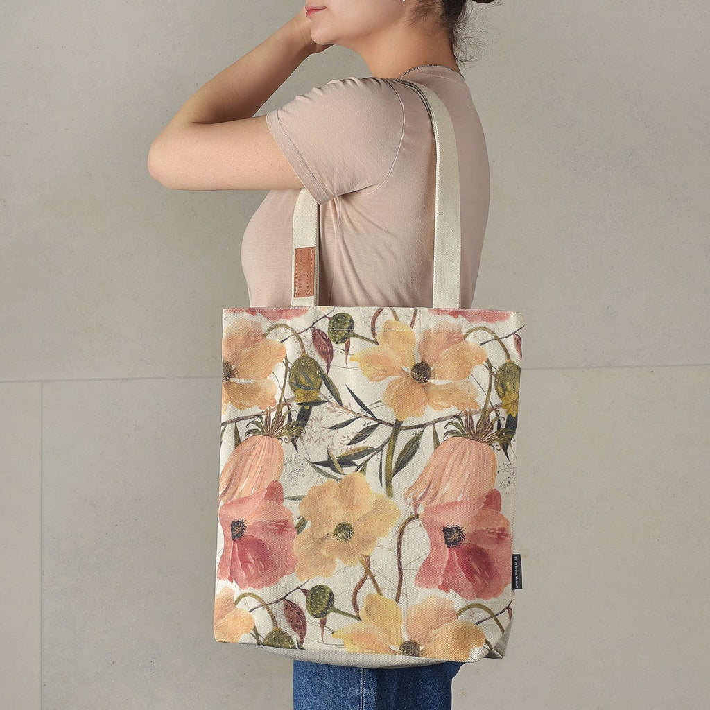 Canvas Shopper Bag Lush Flora