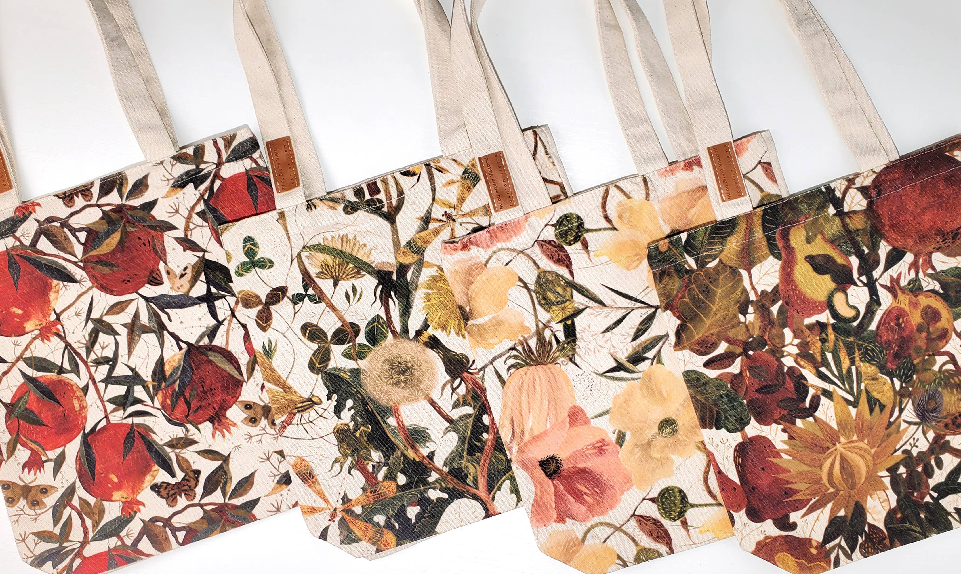 Canvas Shopper Bag Lush Flora