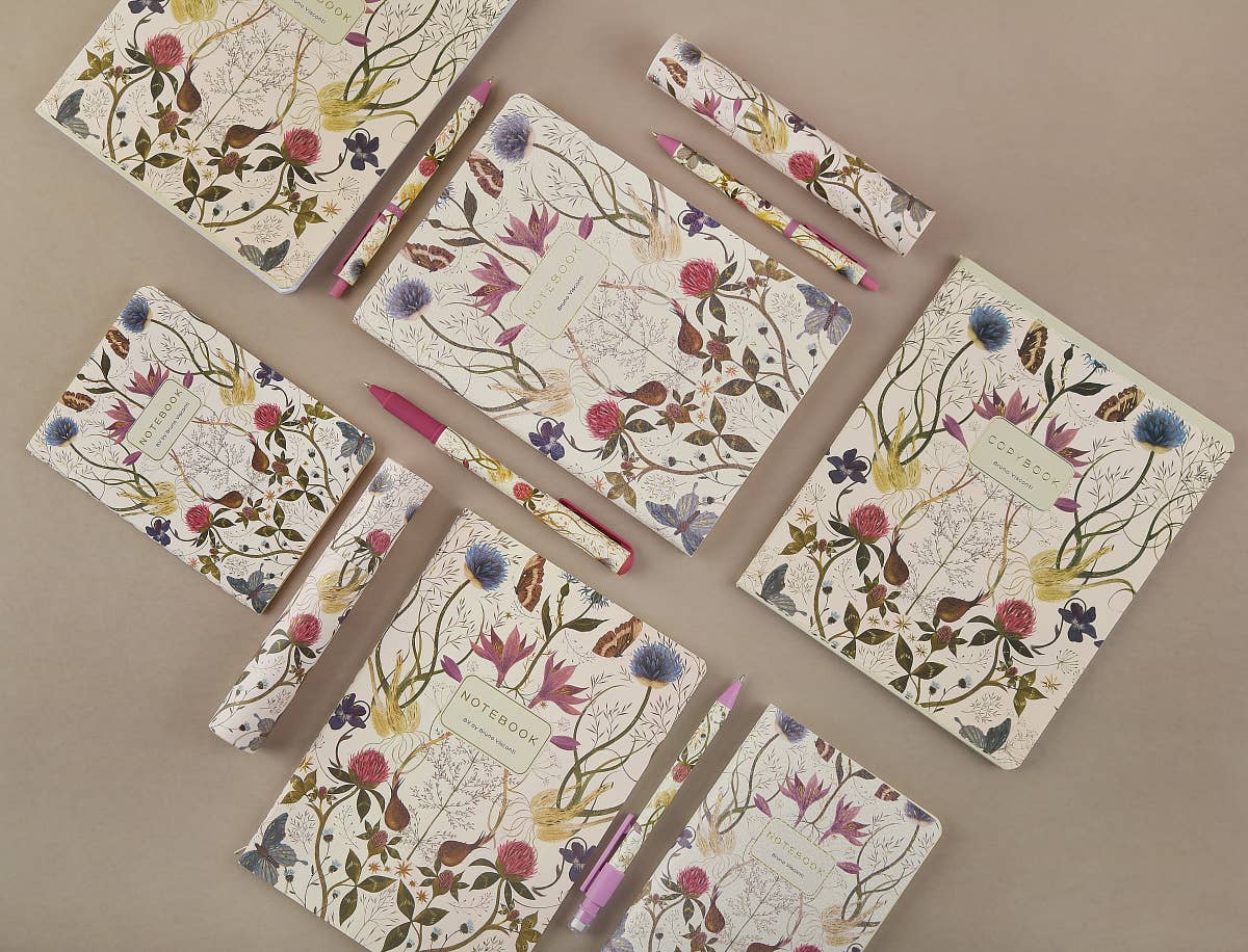 A6 Passport Notebook -  Symmetrical Flora