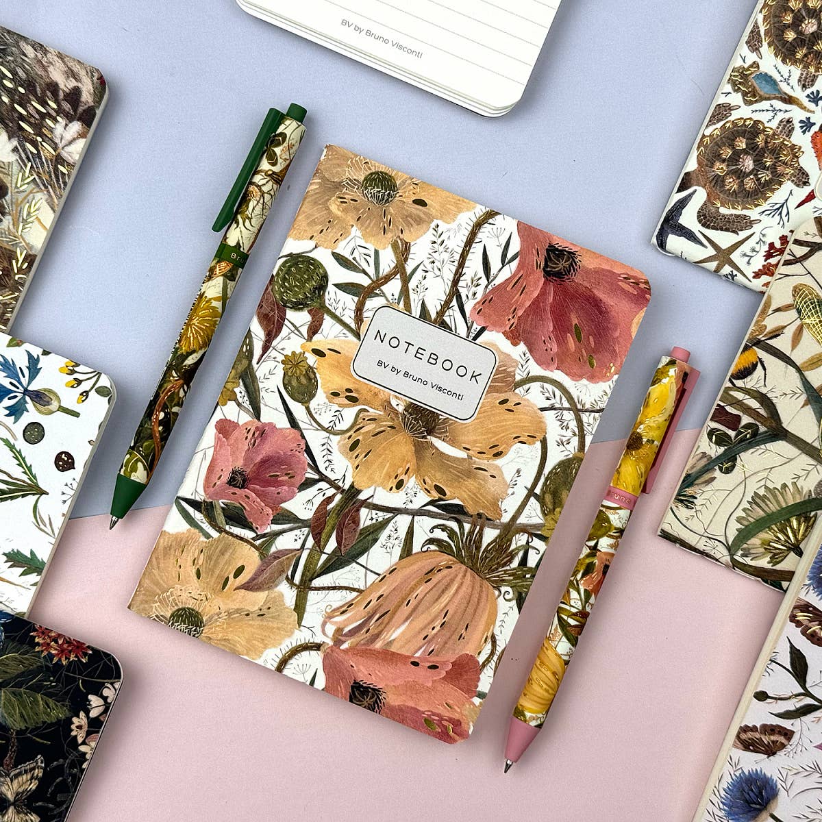 A6 Passport Notebook -  Soft Petals