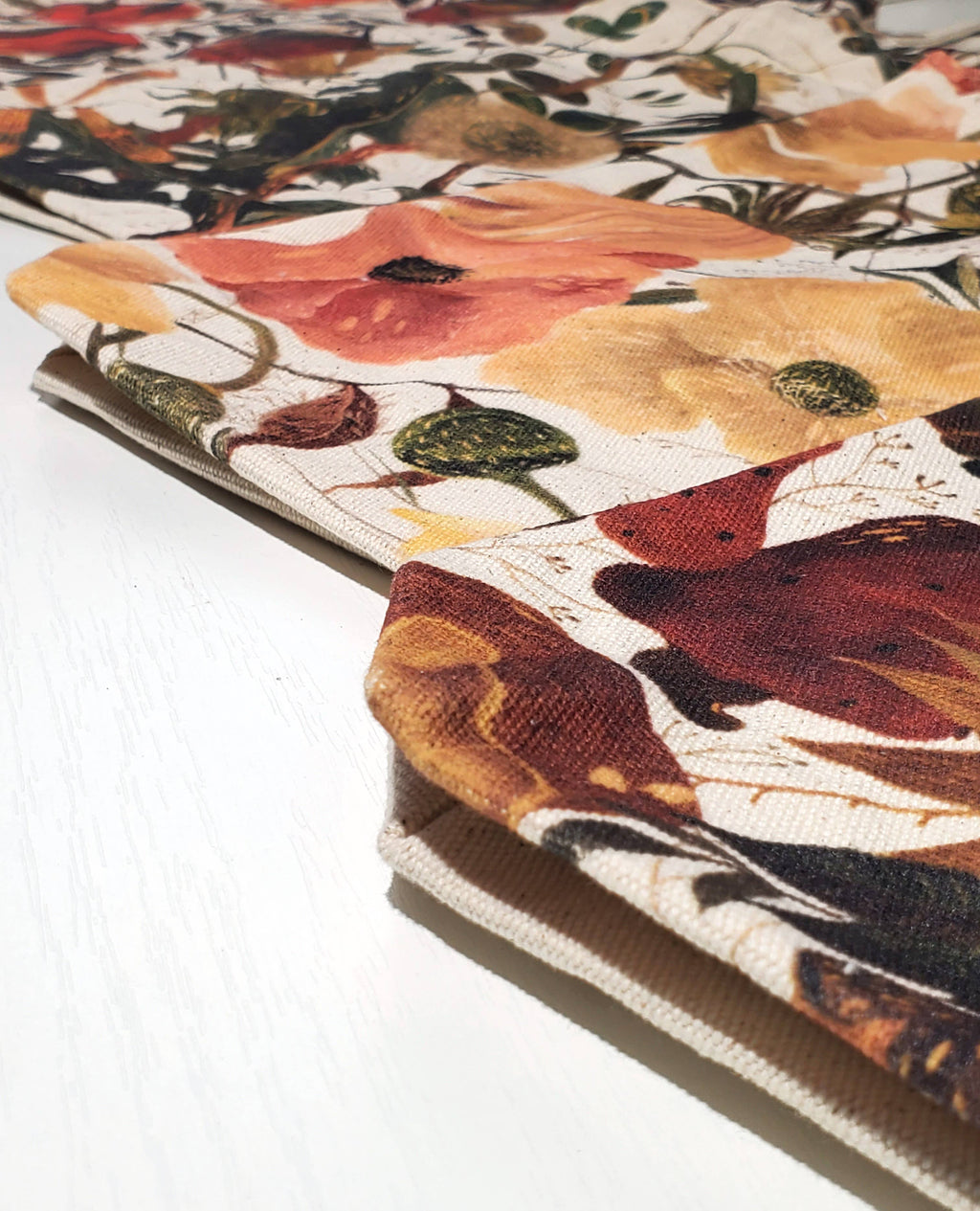 Canvas Shopper Bag Lush Flora