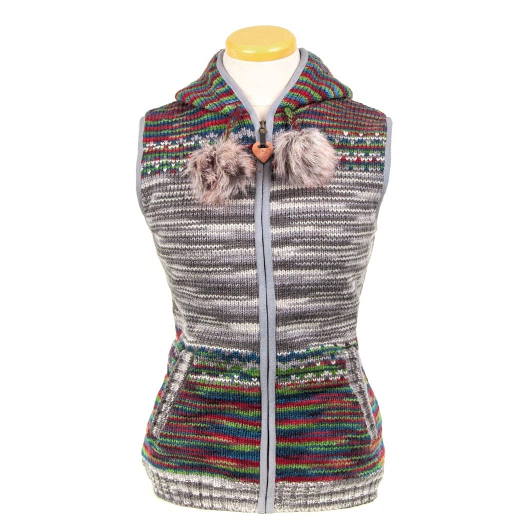 Suki Space Dye Wool Knit Vest