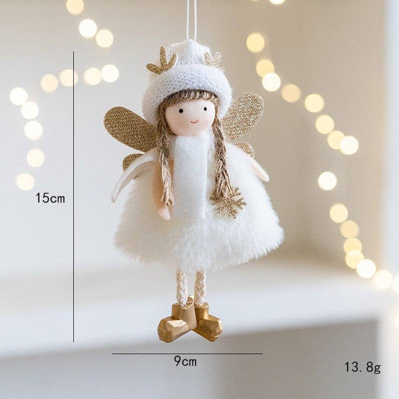 Angel Girl Pendant With Deer Horns Wings