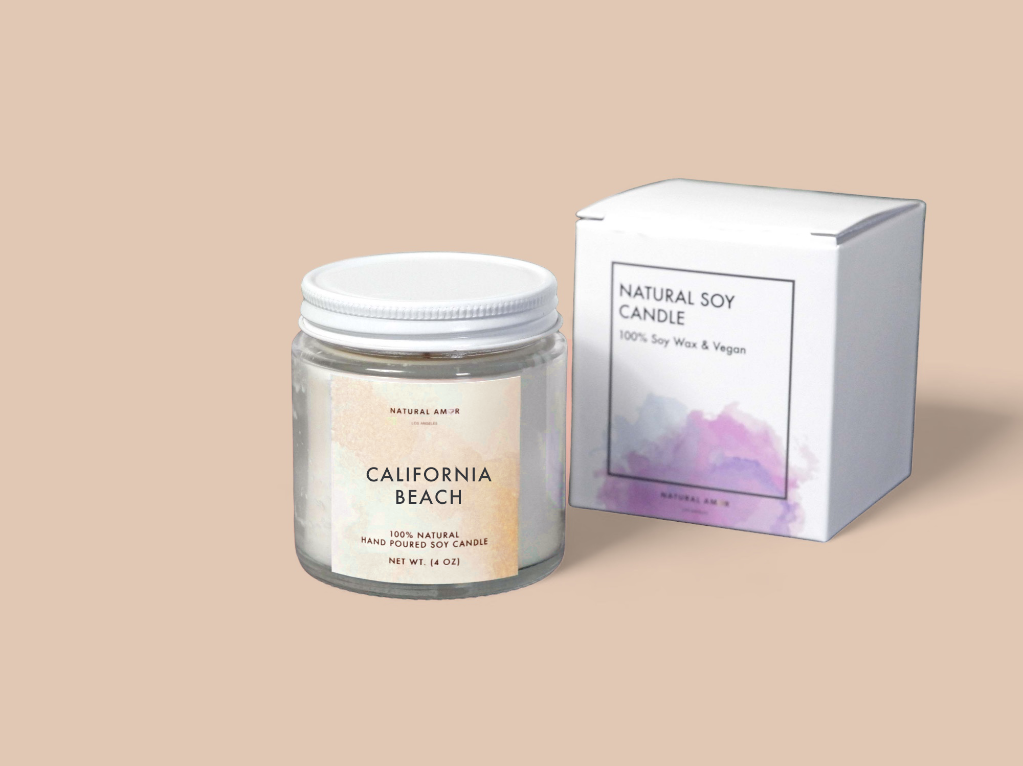 Natural Soy Candle 4oz| Paraben & Phthalate Free