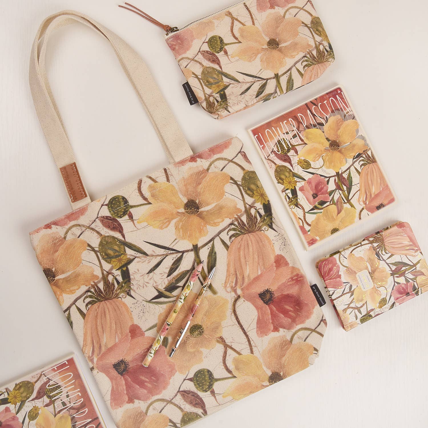Canvas Shopper Bag Lush Flora