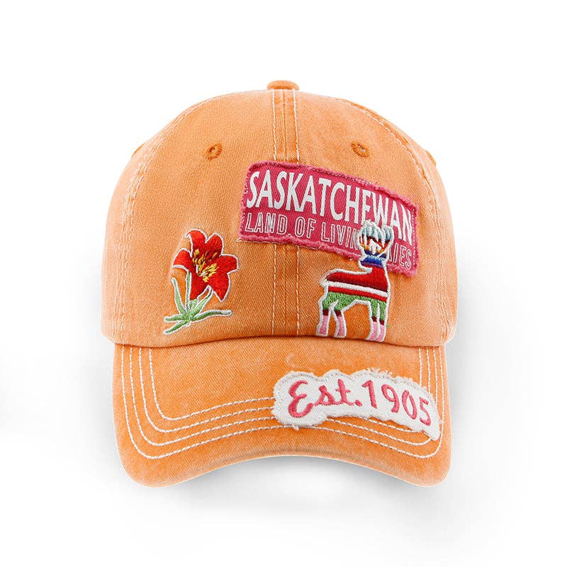 Saskatchewan Distressed patch Baseball Cap