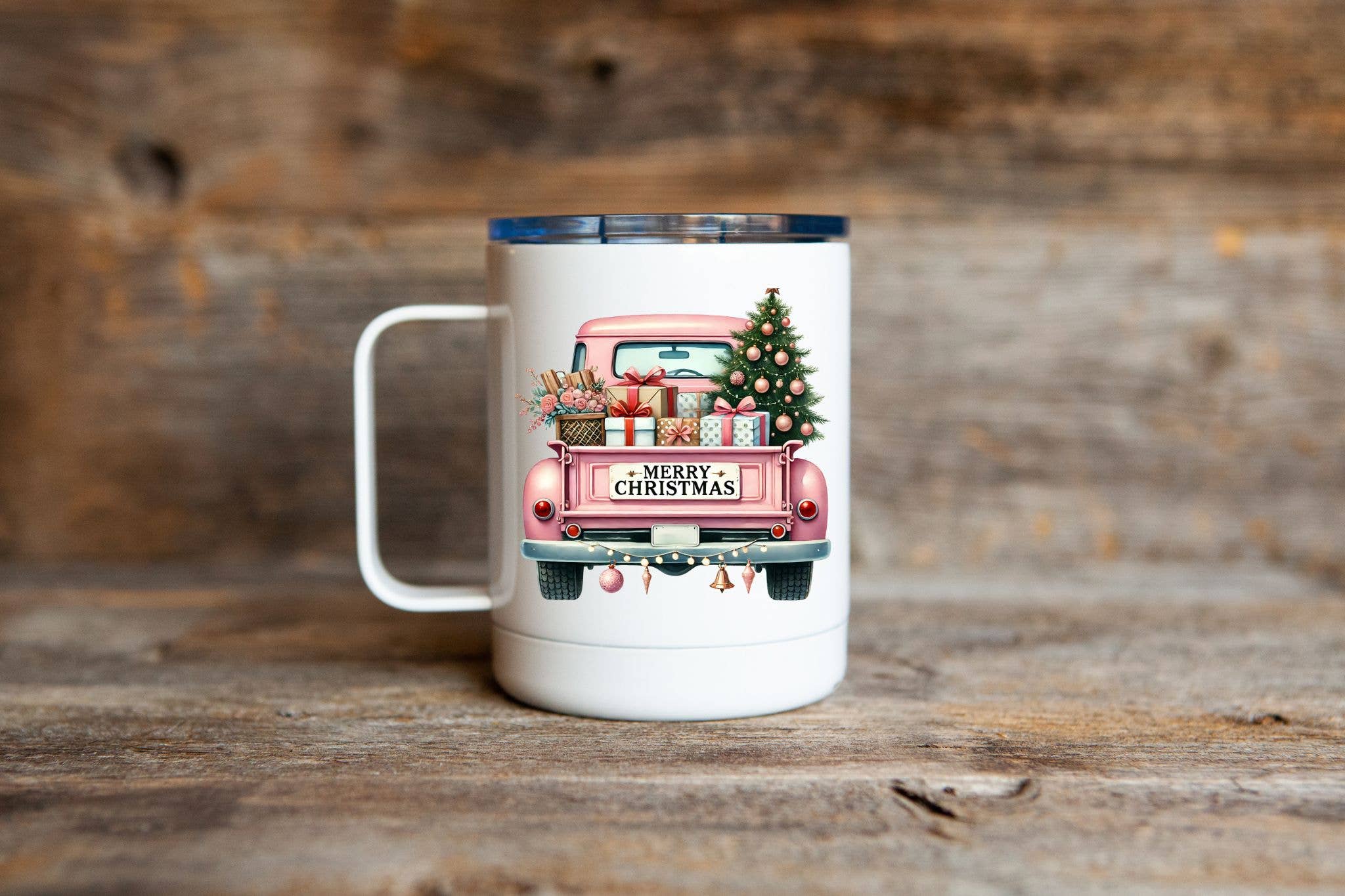 Christmas 12oz Travel Coffee Mug