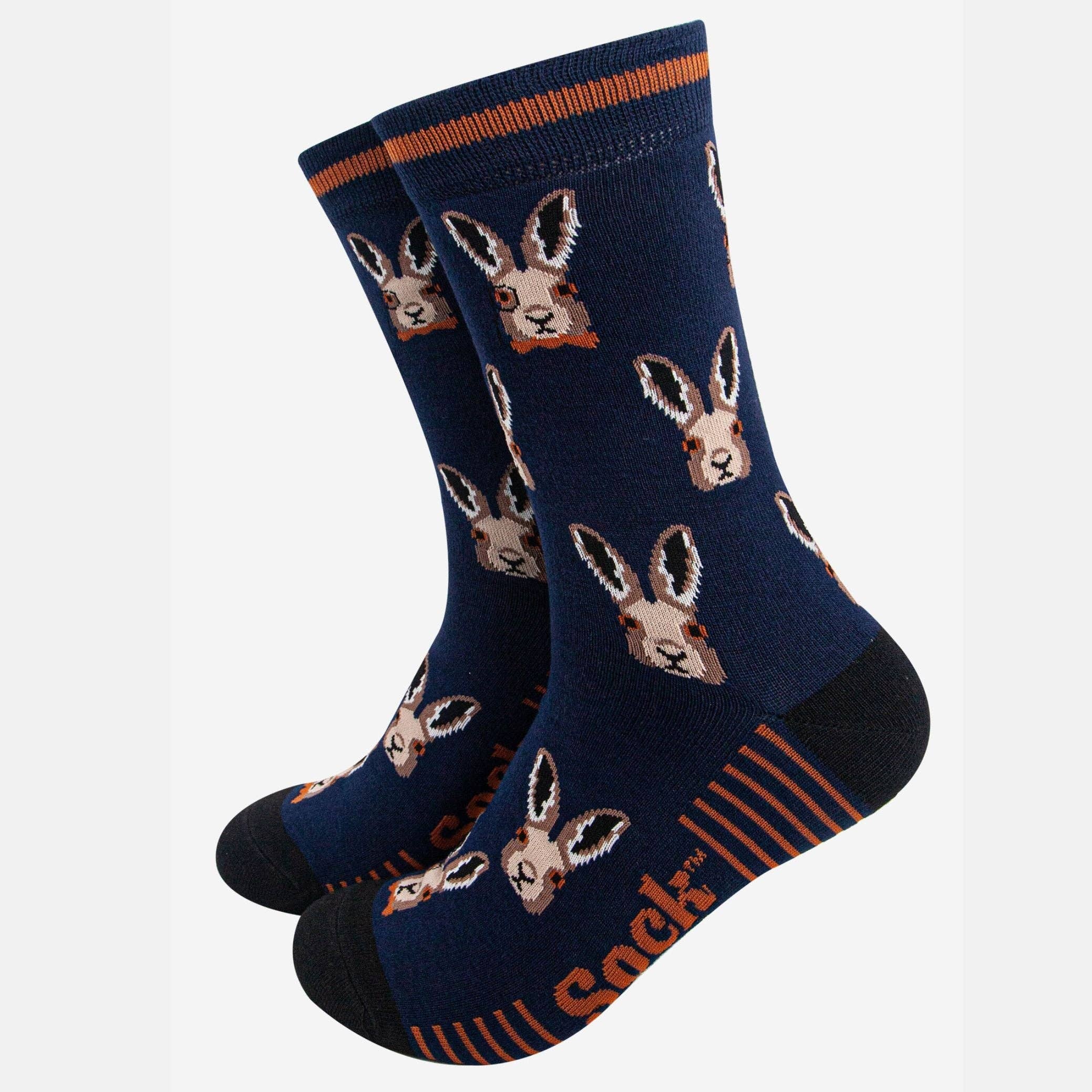 Men's Socks Gift Box- Navy, Woodland Animal