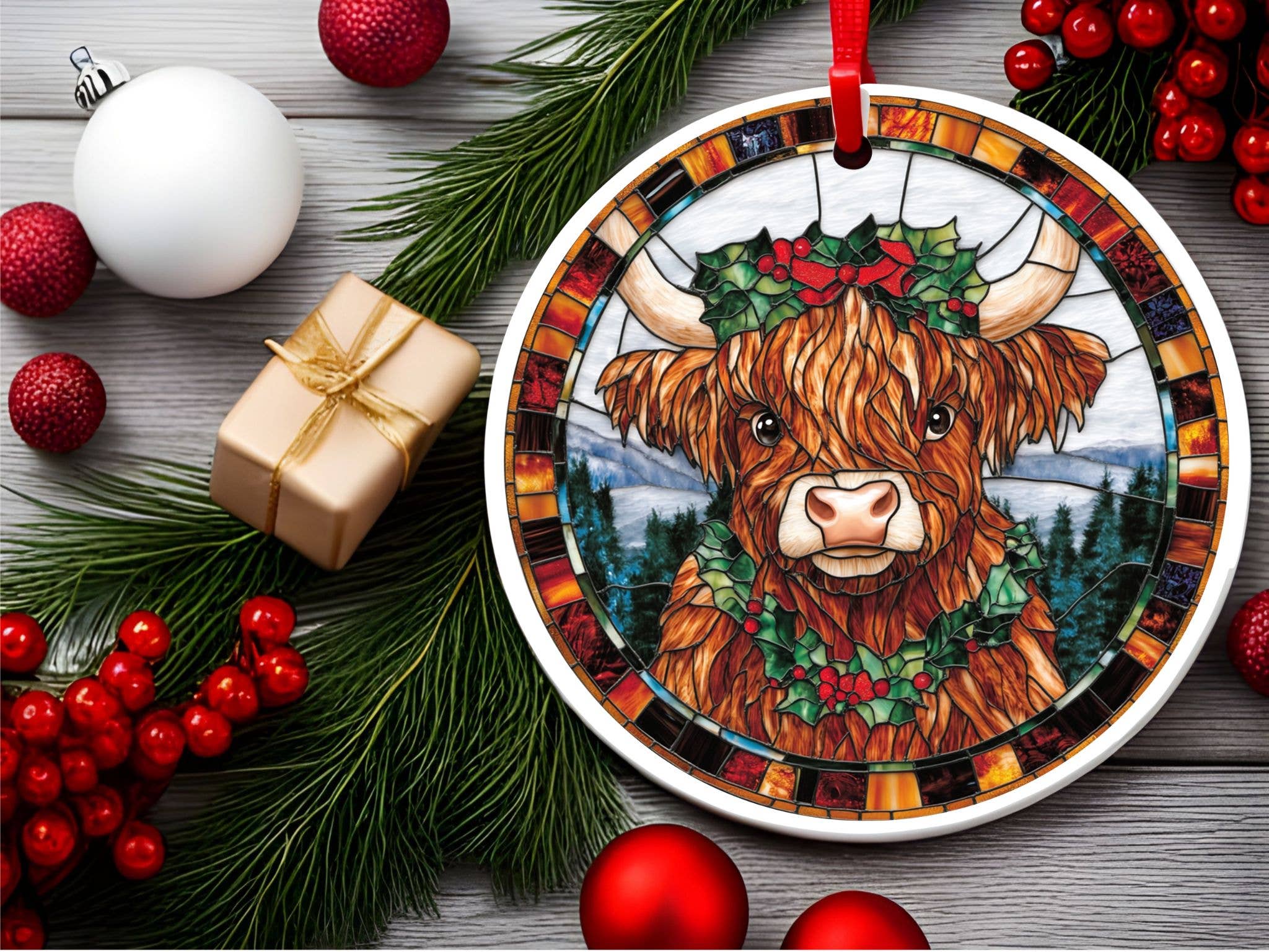 Ceramic Christmas Tree Ornament