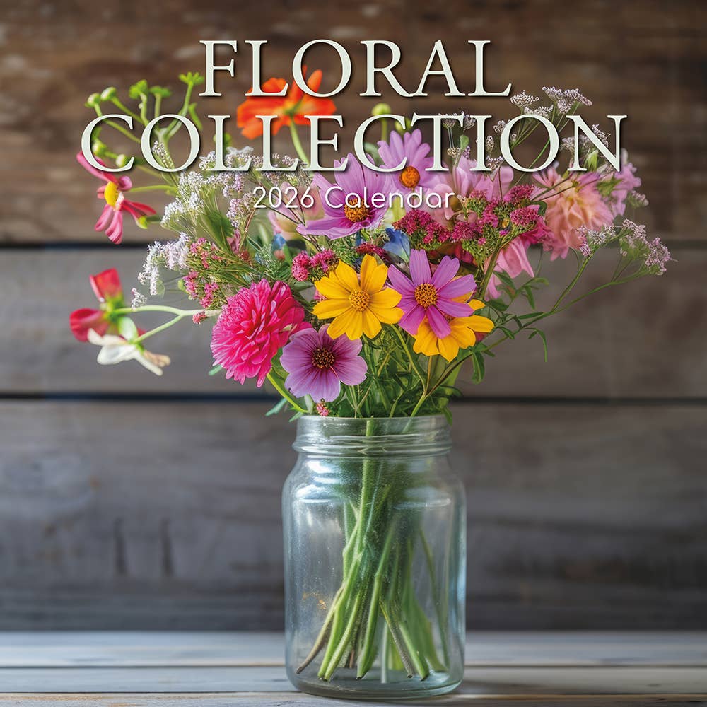 2026 Square Wall Calendar - Floral Collection