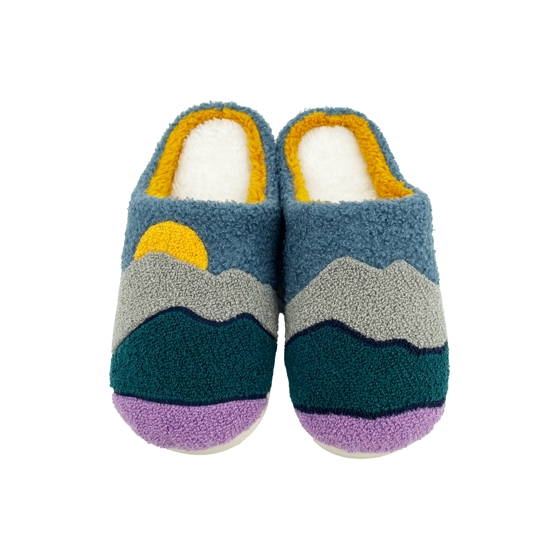 Sunset Peaks Retro Cozy SLIPPERS