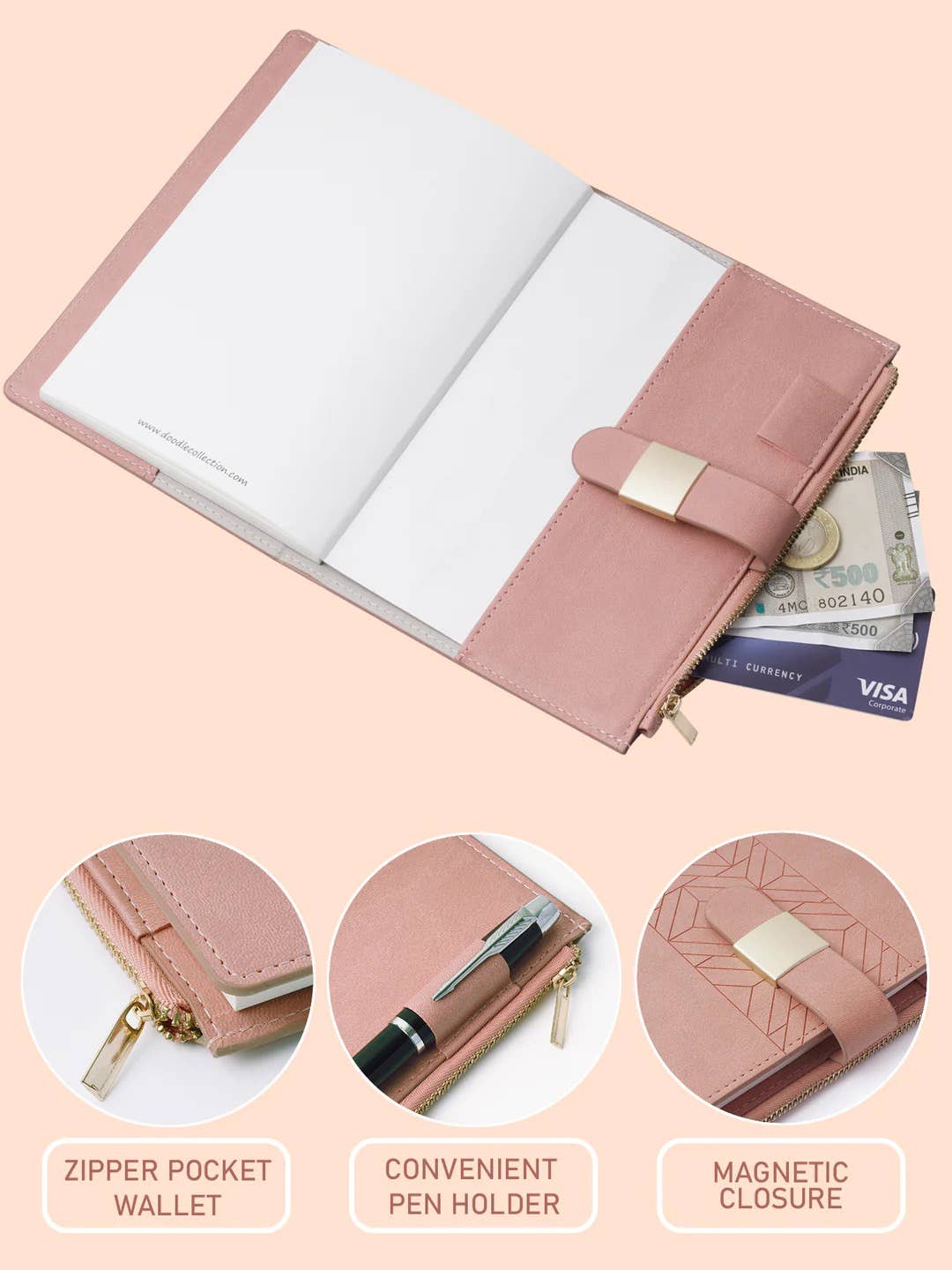 7.00 x 5.00in - B6 Refillable Notebook - Power Woman