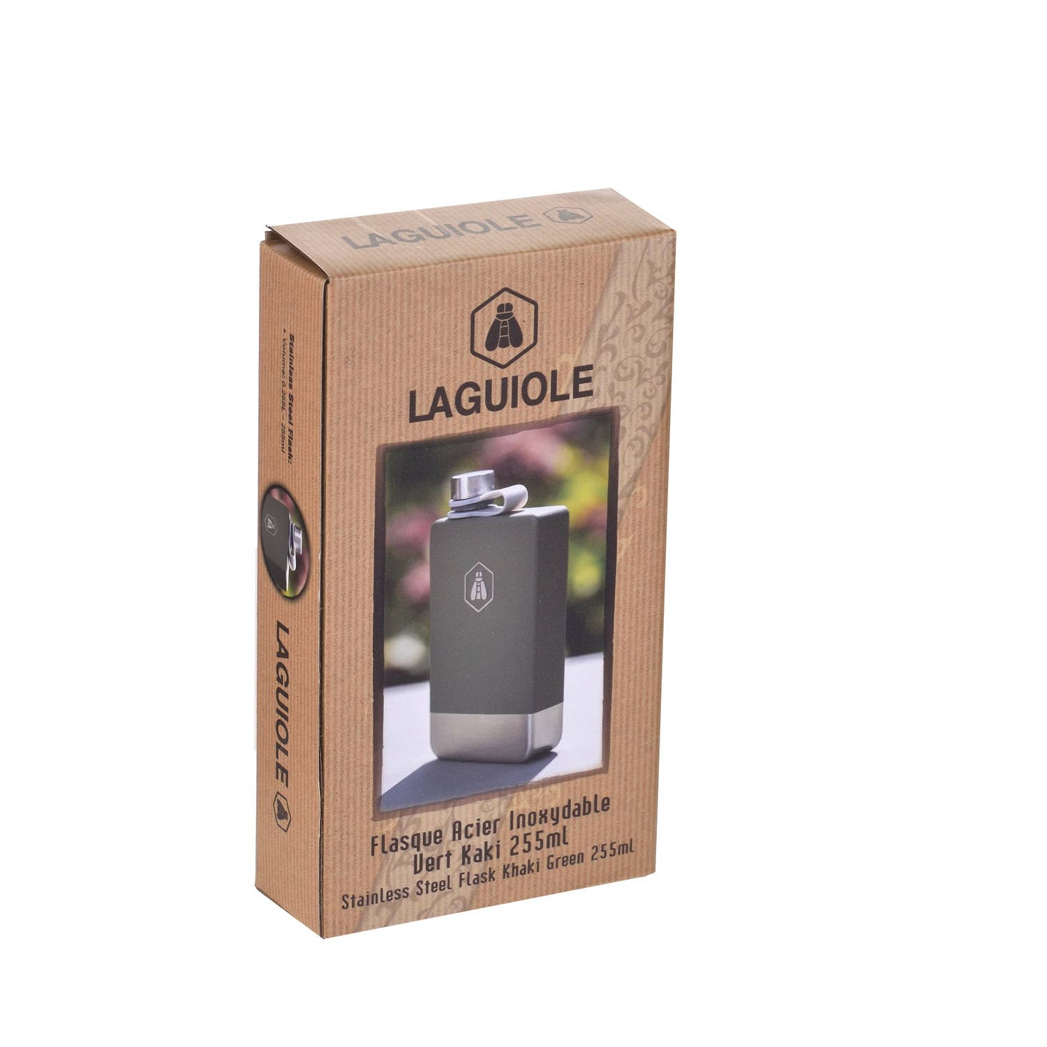 Laguiole Stainless Steel Flask 255ml
