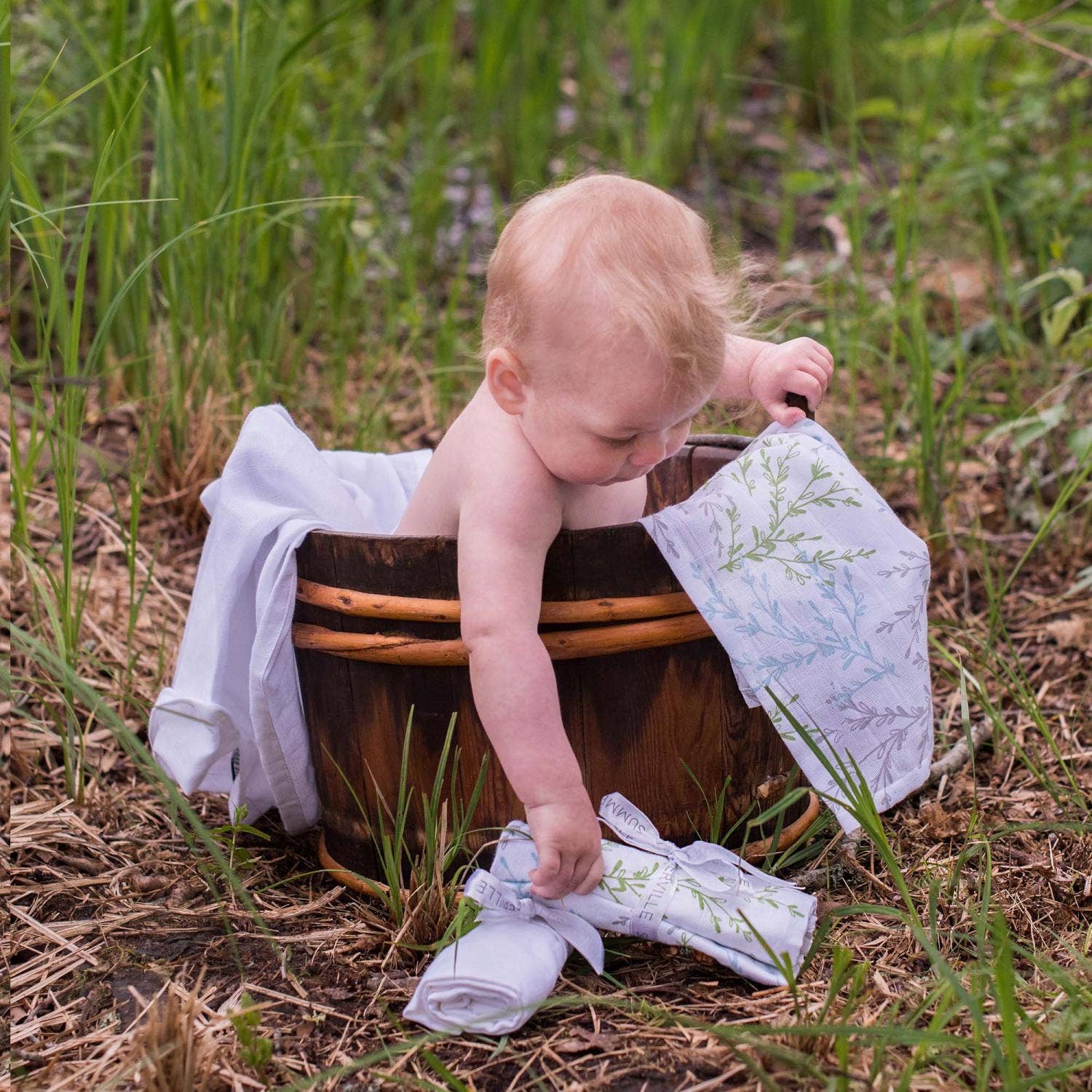 Organic Muslin Blankets 2-pack Springtime