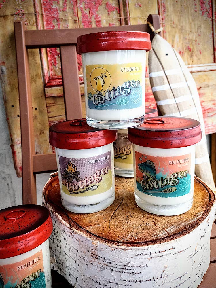 The Cottager Glass Candle